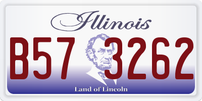 IL license plate B573262