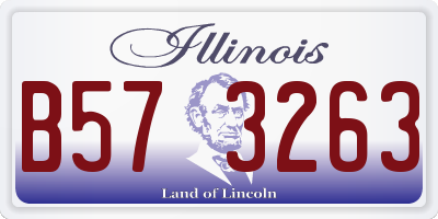 IL license plate B573263