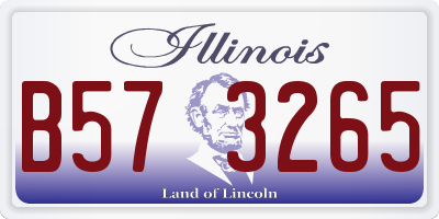 IL license plate B573265