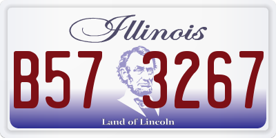 IL license plate B573267