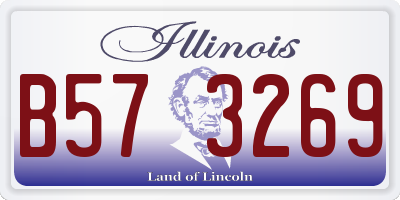 IL license plate B573269