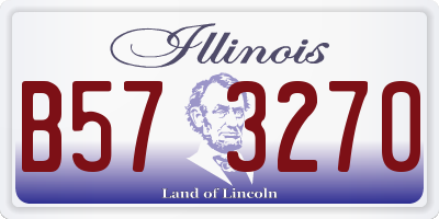 IL license plate B573270