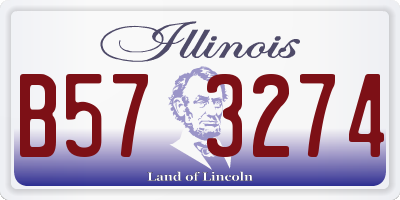 IL license plate B573274