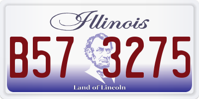 IL license plate B573275