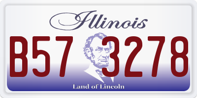 IL license plate B573278