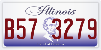 IL license plate B573279