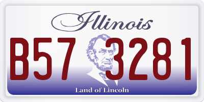 IL license plate B573281