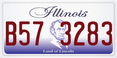 IL license plate B573283