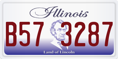 IL license plate B573287
