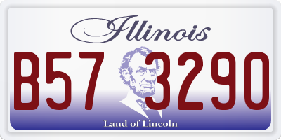IL license plate B573290