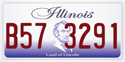IL license plate B573291