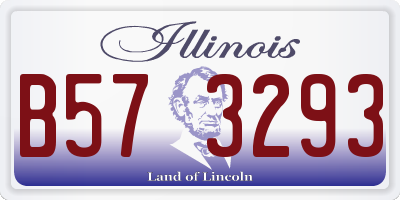 IL license plate B573293