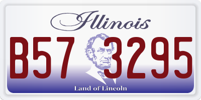IL license plate B573295