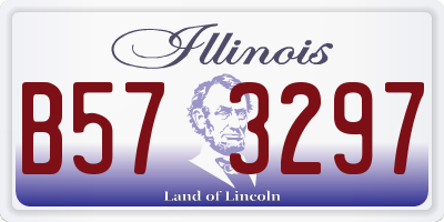 IL license plate B573297