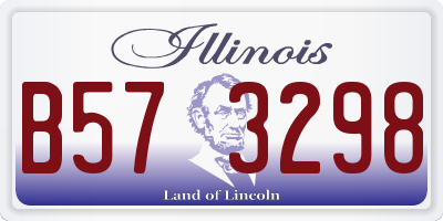 IL license plate B573298