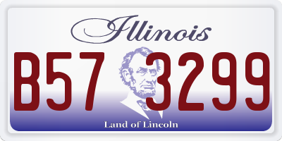 IL license plate B573299