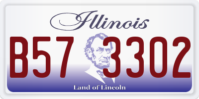 IL license plate B573302