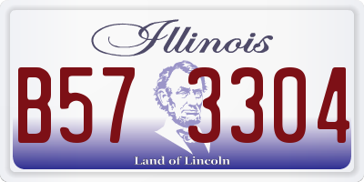IL license plate B573304