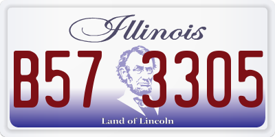 IL license plate B573305