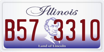 IL license plate B573310