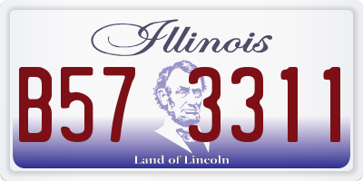 IL license plate B573311