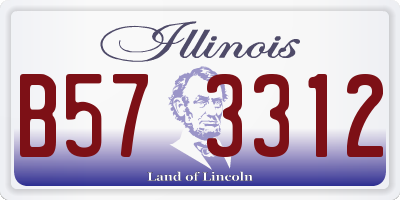 IL license plate B573312
