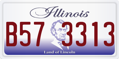 IL license plate B573313