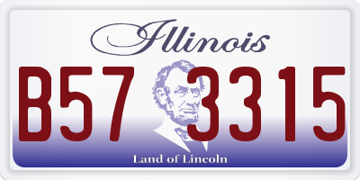 IL license plate B573315