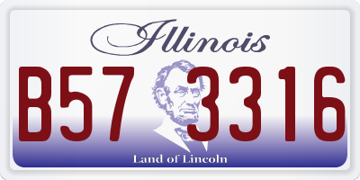 IL license plate B573316