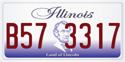 IL license plate B573317