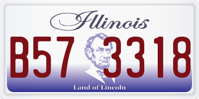 IL license plate B573318