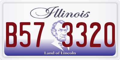 IL license plate B573320