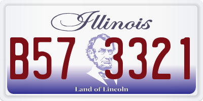 IL license plate B573321
