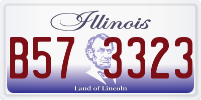 IL license plate B573323