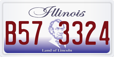 IL license plate B573324