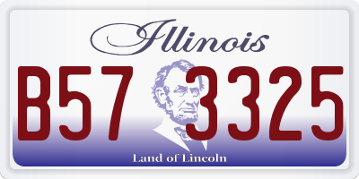 IL license plate B573325
