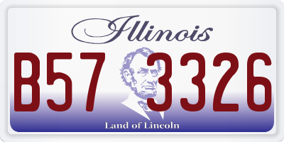 IL license plate B573326