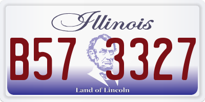 IL license plate B573327