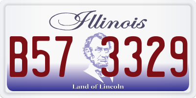 IL license plate B573329
