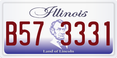 IL license plate B573331