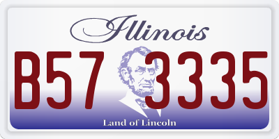 IL license plate B573335