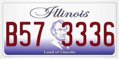 IL license plate B573336