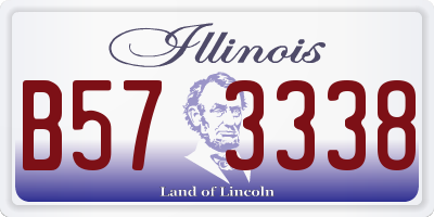 IL license plate B573338