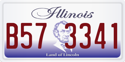 IL license plate B573341