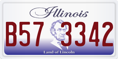 IL license plate B573342