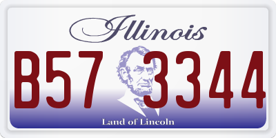 IL license plate B573344