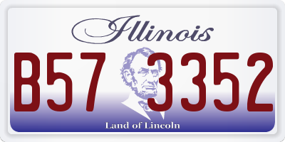 IL license plate B573352