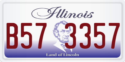 IL license plate B573357