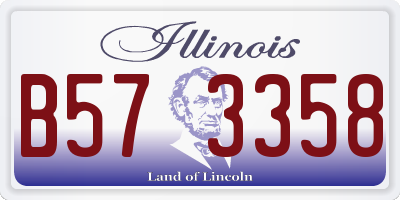 IL license plate B573358