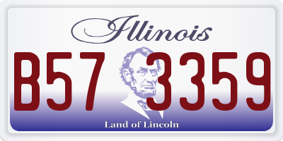IL license plate B573359